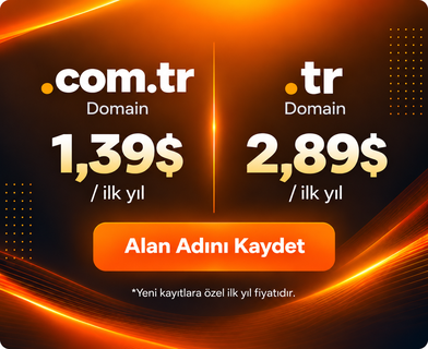 .com.tr ve .tr domain kampanya görseli