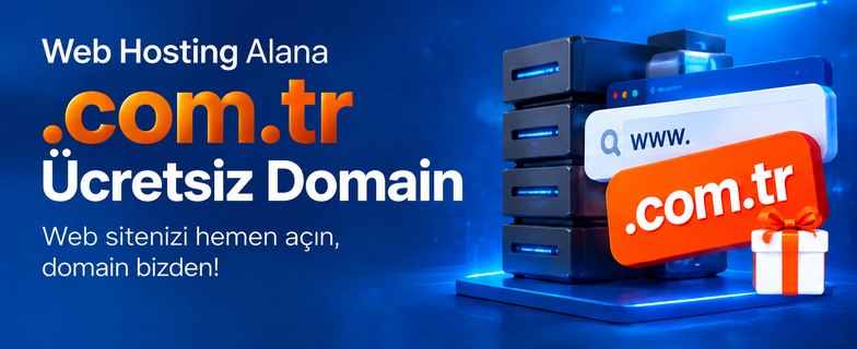 Web Hosting Alana .com.tr Ücretsiz Domain